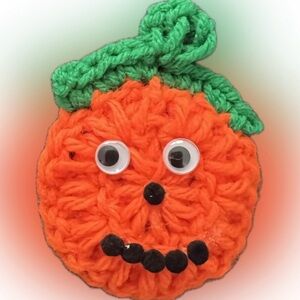 New Halloween Pumpkin Jack-O-Lantern Pin Claw Clasp Bookbag Keychain Charm 10 PC